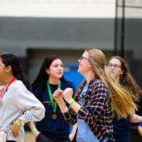 Participant celebrating the win